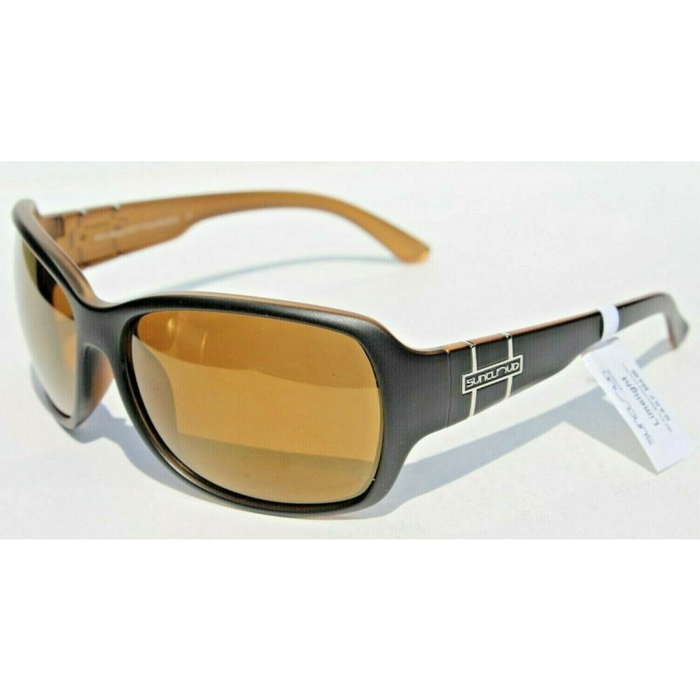 SUNCLOUD Limelight POLARIZED Womens Sunglasses Black Honey/Sienna NEW